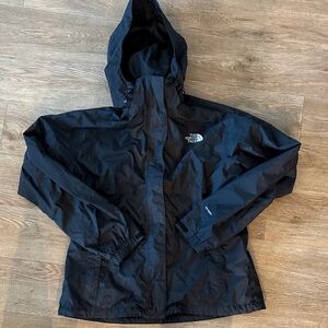 The North Face black raincoat Hooded